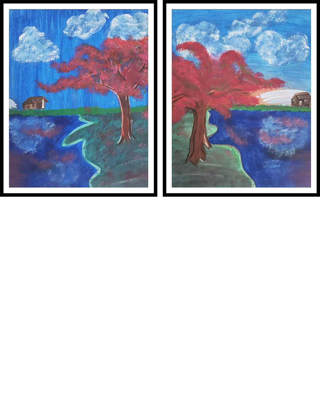 Flamboyán Utuadeño, 2022, 2 pieces, 16 x 20in (40.64x50.8cm) (1.33x1.67ft) Sold Separately